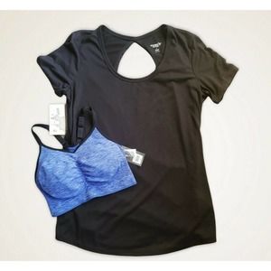 Old Navy NWT active Shirt And Bra Size Small